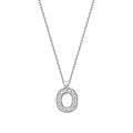 0,05 ct. Diamant Halskette Buchstabe O