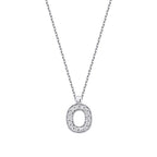 0,05 ct. Diamant Halskette Buchstabe O