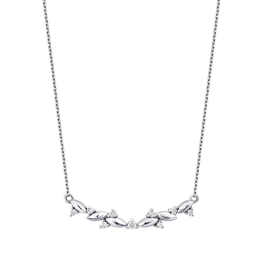 0,10 ct. Diamant Brillant Stein Halskette