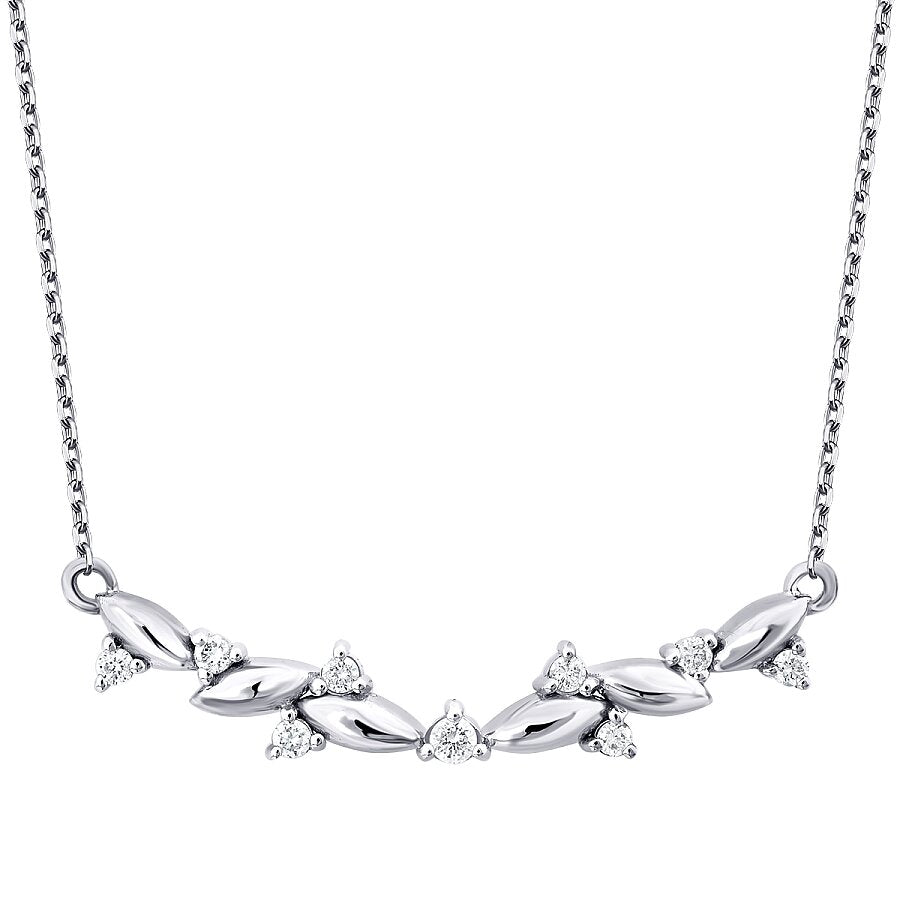 0,10 ct. Diamant Brillant Stein Halskette