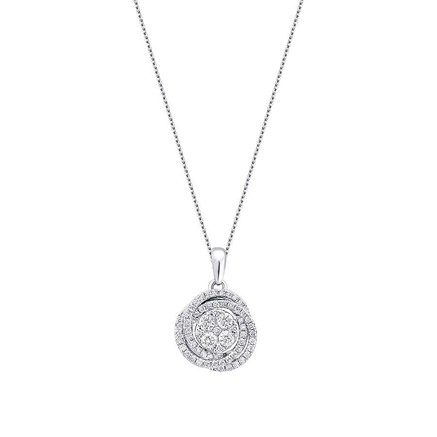 0,26 ct. Diamant Brillant Detailreiches Halskette
