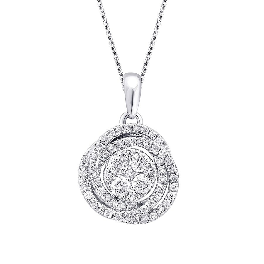0,26 ct. Diamant Brillant Detailreiches Halskette
