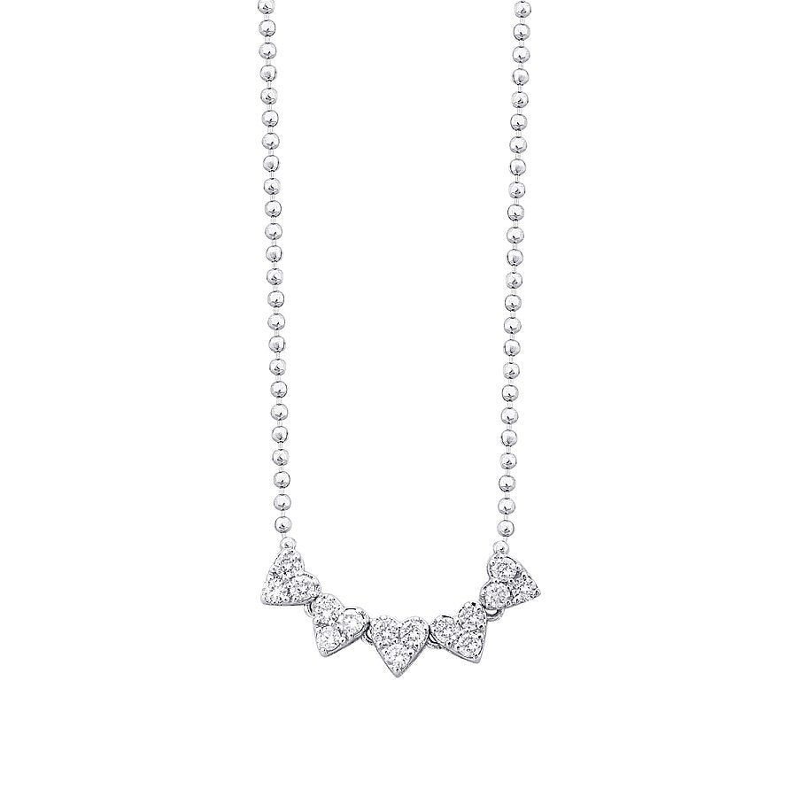 0,32 ct. Diamant Herz Halskette