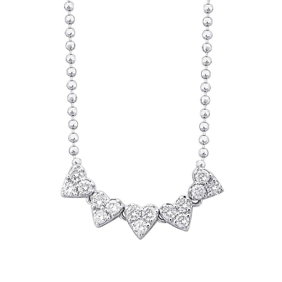 0,32 ct. Diamant Herz Halskette