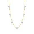 0,44 ct. Diamant Herz Detailreiches Halskette