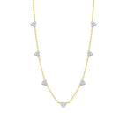 0,44 ct. Diamant Herz Detailreiches Halskette