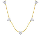0,44 ct. Diamant Herz Detailreiches Halskette