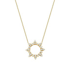 0,19 ct. Diamant Sonne Halskette