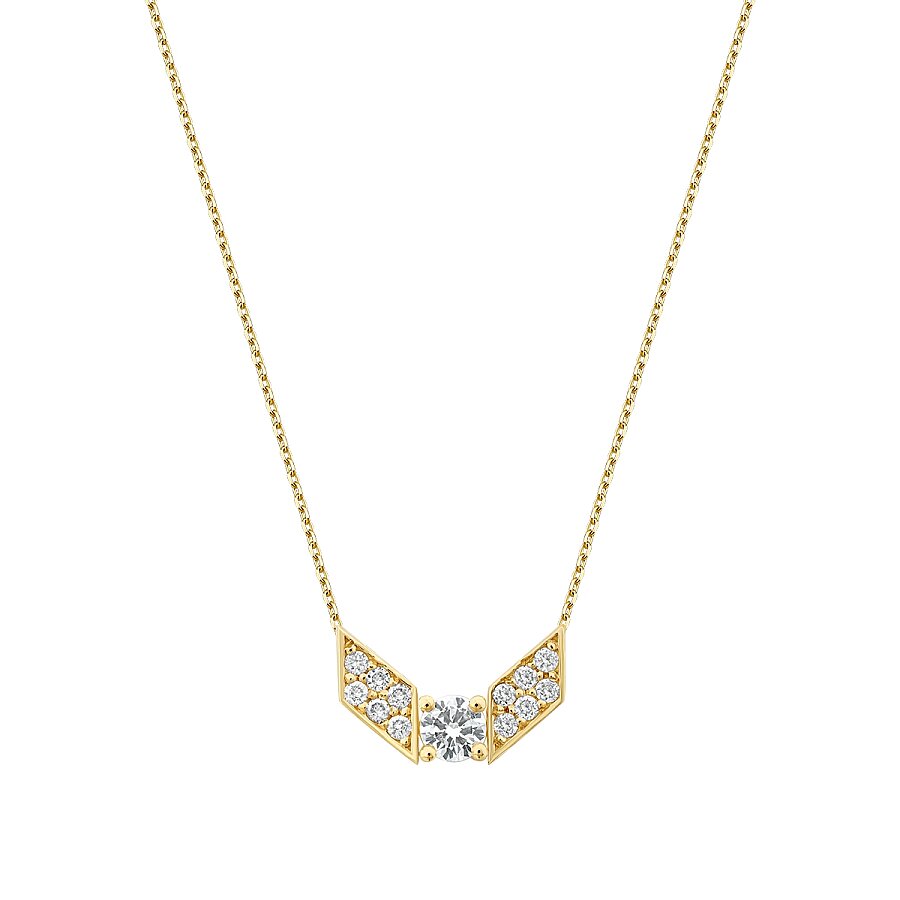 0,21 ct. Diamant Geometrisch Trend Halskette