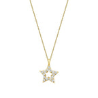 0,07 ct. Diamant Stern Halskette