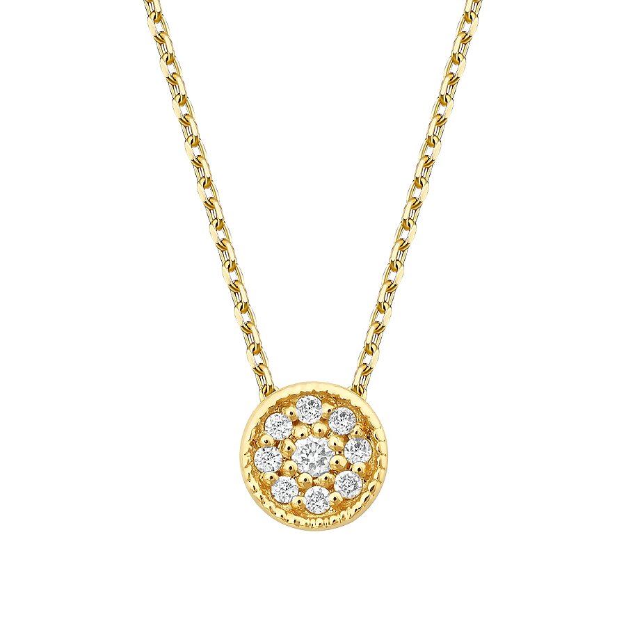 0,06 ct. Diamant Brillant Halskette