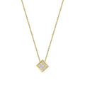 0,05 ct. Diamant Brillant Stein Geometrisch Halskette