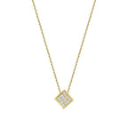 0,05 ct. Diamant Brillant Stein Geometrisch Halskette