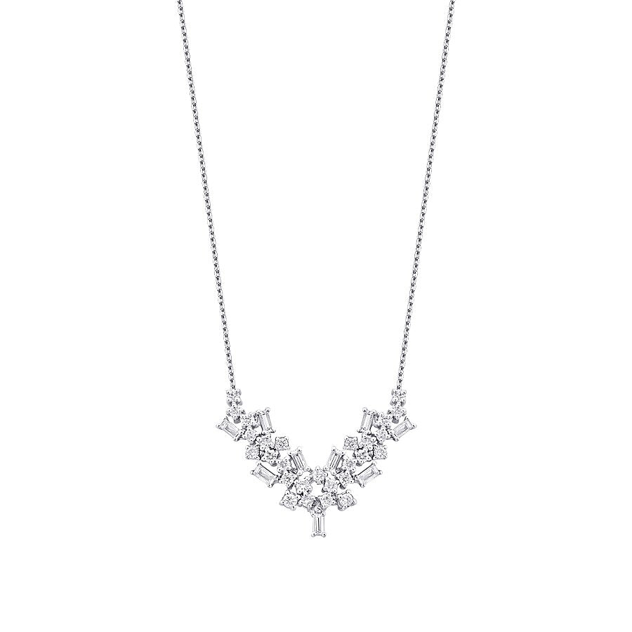 0,82 ct. Diamant Baguette Trend Collier