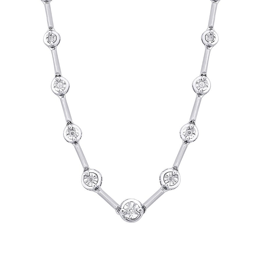 0,05 ct. Diamant Brillant Stein Halskette