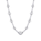 0,05 ct. Diamant Brillant Stein Halskette