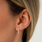 0,05 ct. Diamant Brillant Stein Ohrringe