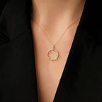 0,12 ct. Diamant Stein Brillant Halskette