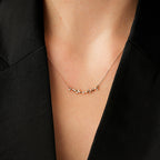 0,10 ct. Diamant Brillant Stein Halskette