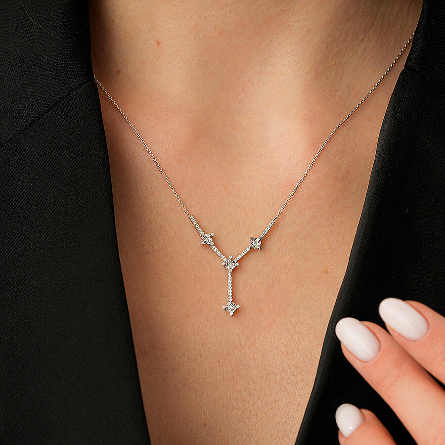 0,12 ct. Diamant Hängende Collier
