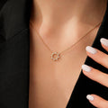 0,19 ct. Diamant Sonne Halskette