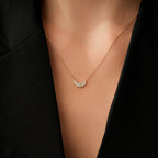 0,21 ct. Diamant Geometrisch Trend Halskette