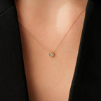 0,06 ct. Diamant Brillant Halskette