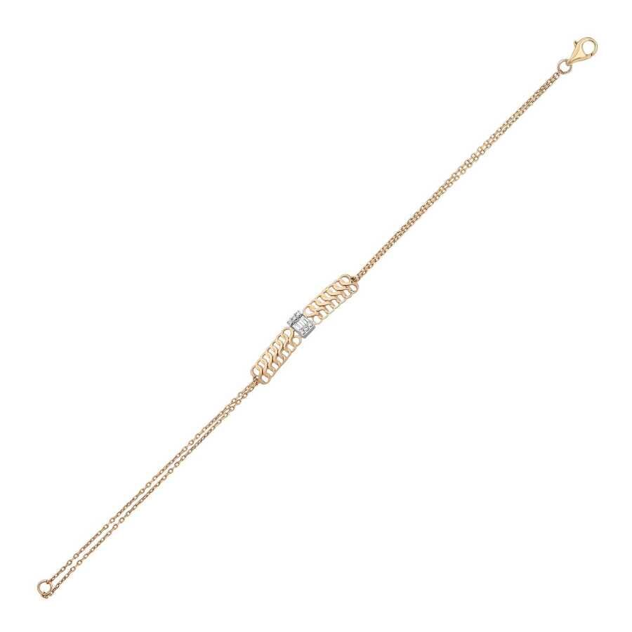 0,32 ct. Diamant Baguette Armband