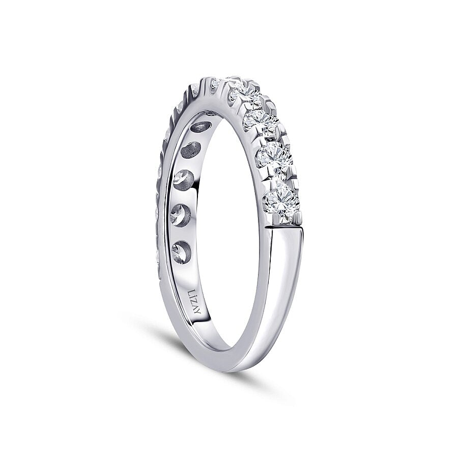 0.65 ct. Diamant Halb-Eternity Ring
