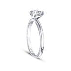 0,20 ct. Diamant Tropfen Solitär Verlobungsring