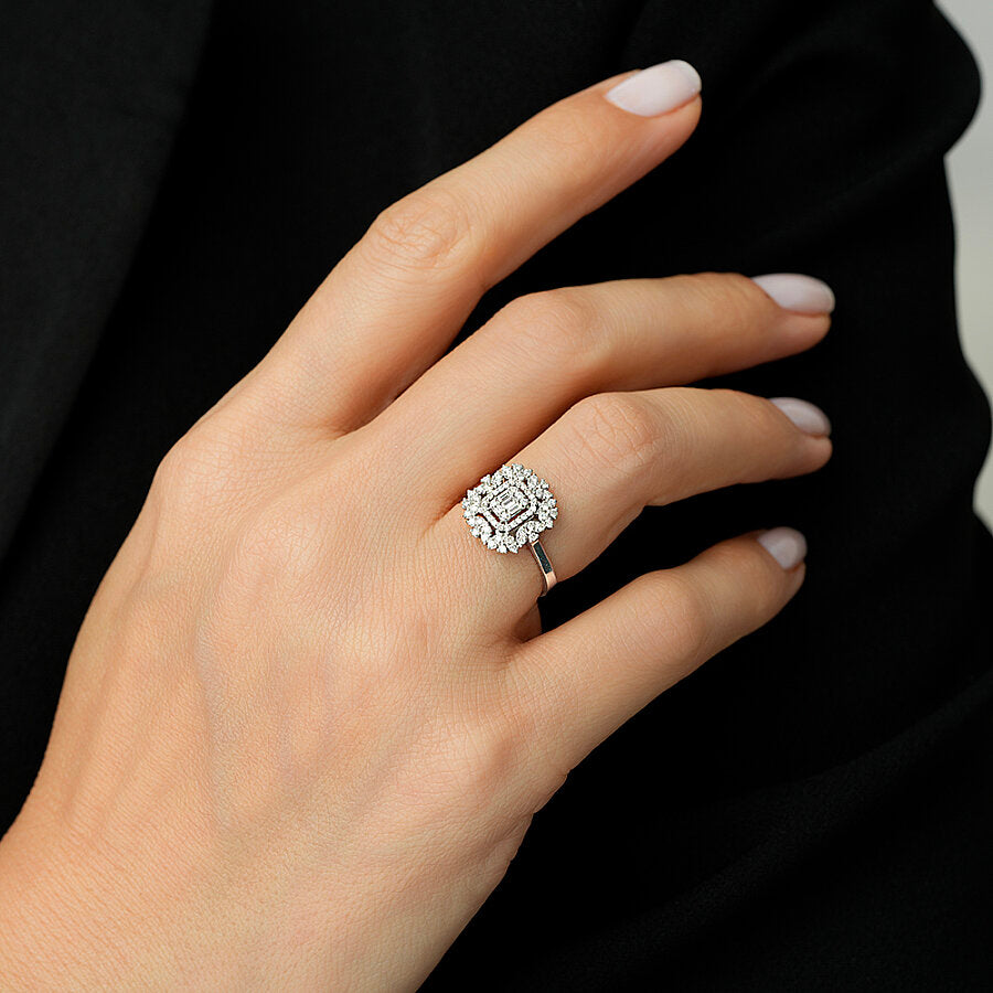 1,36 ct. Diamant Baguette Ring