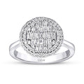 0,50 ct. Diamant Baguette Stein Brillant Ring