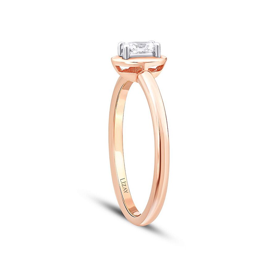 0,26 ct. Diamant Oval Solitärring