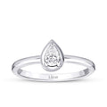 0,29 ct. Diamant Tropfen Solitärring