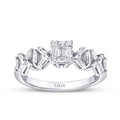 0,50 ct. Diamant Kreuz Trend Ring