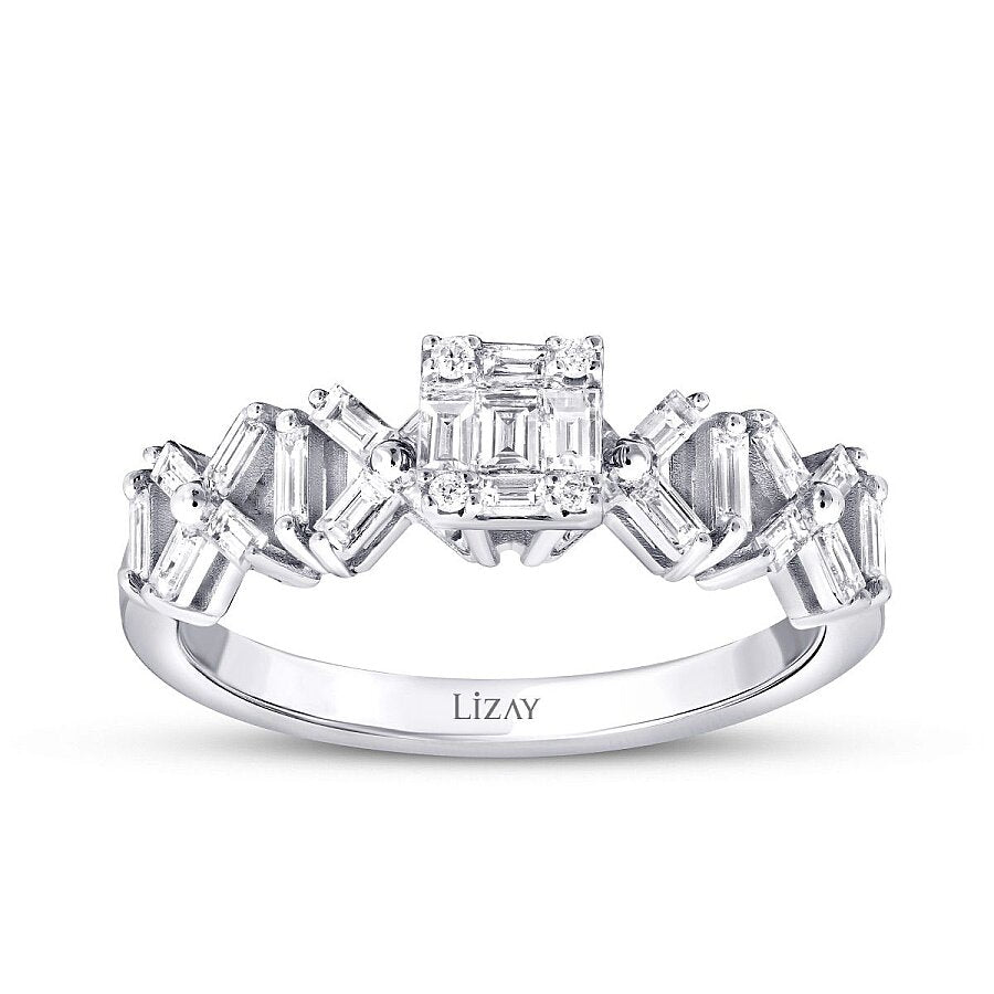 0,50 ct. Diamant Kreuz Trend Ring