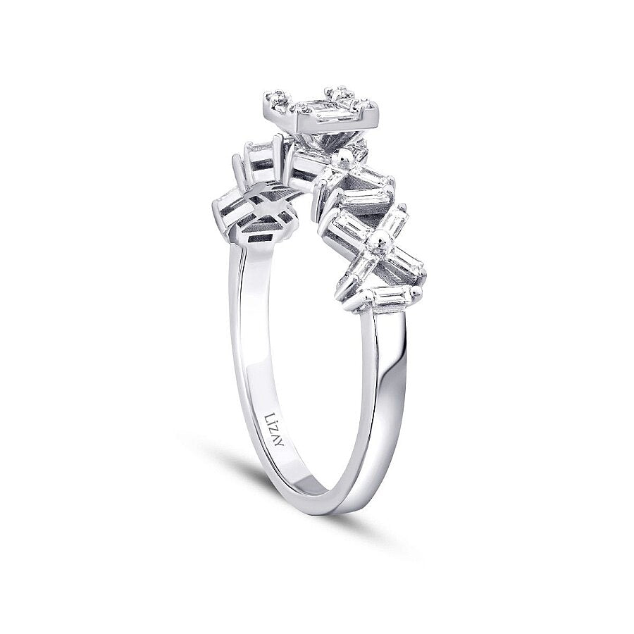0,50 ct. Diamant Kreuz Trend Ring