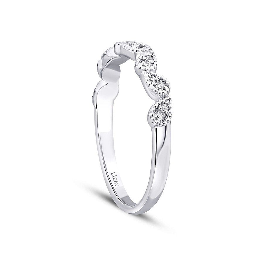 0,11 ct. Diamant Brillant Stein Trend Ring