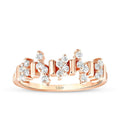 0,28 ct. Diamant Asymmetrisch Trend Ring