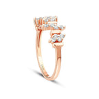 0,28 ct. Diamant Asymmetrisch Trend Ring