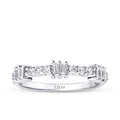 0,34 ct. Diamant Baguette Detailreiches Ring
