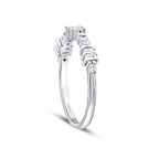 0,34 ct. Diamant Baguette Detailreiches Ring