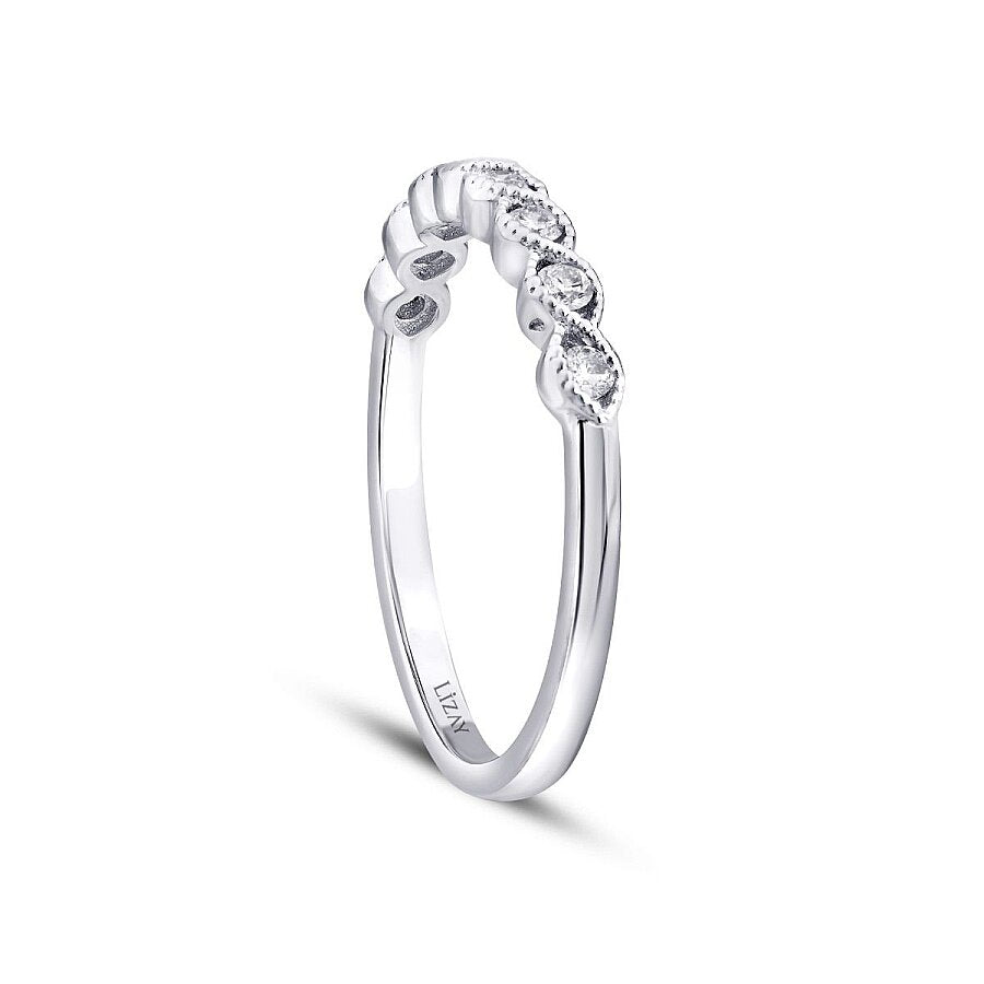 0,19 ct. Diamant Steinreihen Trend Ring