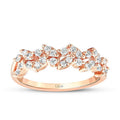 0,35 ct. Diamant Doppelter Steinreihe Trend Ring