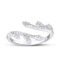 0,26 ct. Diamant Tropfen Gemustert Ring