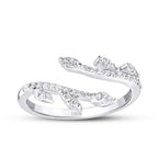 0,26 ct. Diamant Tropfen Gemustert Ring
