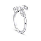 0,26 ct. Diamant Tropfen Gemustert Ring