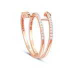 0,33 ct. Diamant Pfeil Detailreiches Stein Ring