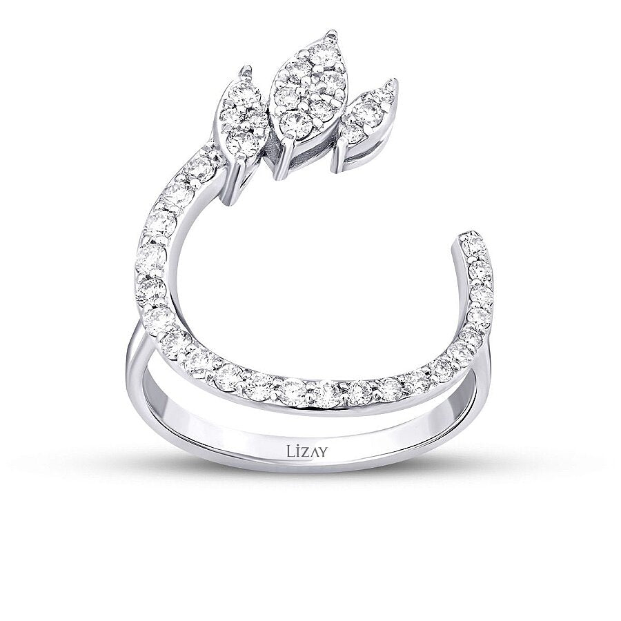 0,52 ct. Diamant Brillant Detailreiches Ring