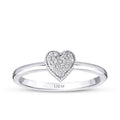 0,09 ct. Diamant Herz Ring